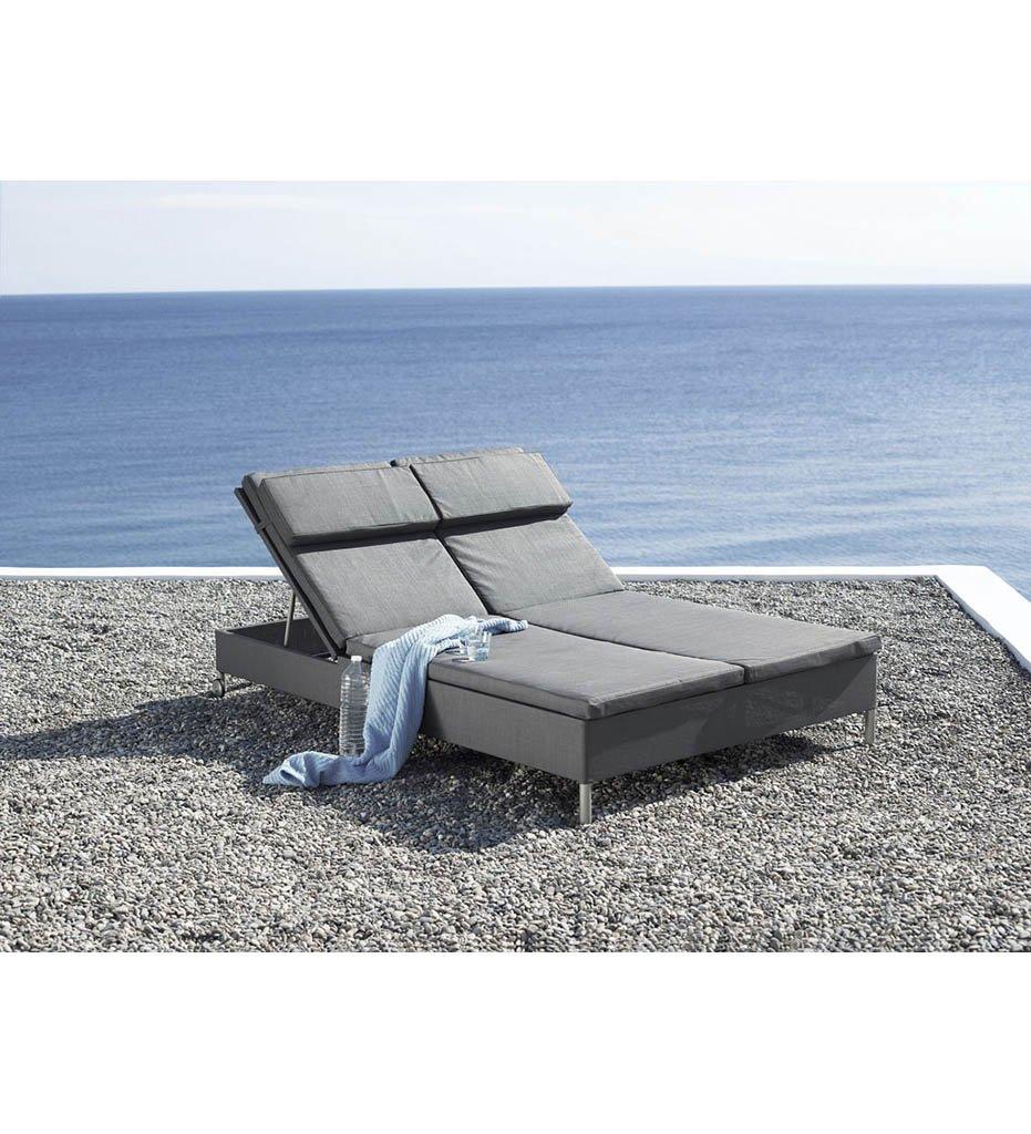 Cane-line Rest Double Sunbed Outdoor Chaise Grey 8511TXG