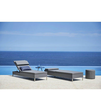 lifestyle, Cane-line Rest Sunbed Outdoor Chaise Grey 8510TXG