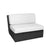 Cane-line Savannah One Seater Black Sectional with White Cushions 5440S YS94