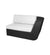 Cane-line Savannah 2 Seater Outdoor Sofa - Left in Black All-Weather Weave with White Cushions 5541S YS94