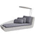 Cane-line Savannah Daybed Right White Grey Weave with Grey Cushions 5543W YS95