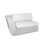 Cane-line Savannah 2 Seater Sofa - Right White Grey All-Weather Weave with White Cushions 5539W YS94