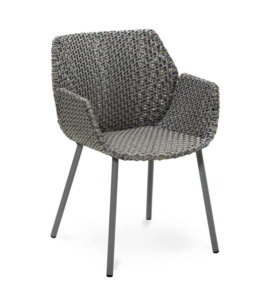 Cane-Line Vibe Arm Chair,image:Light Grey-Grey-Taupe IGT # 5406IGT