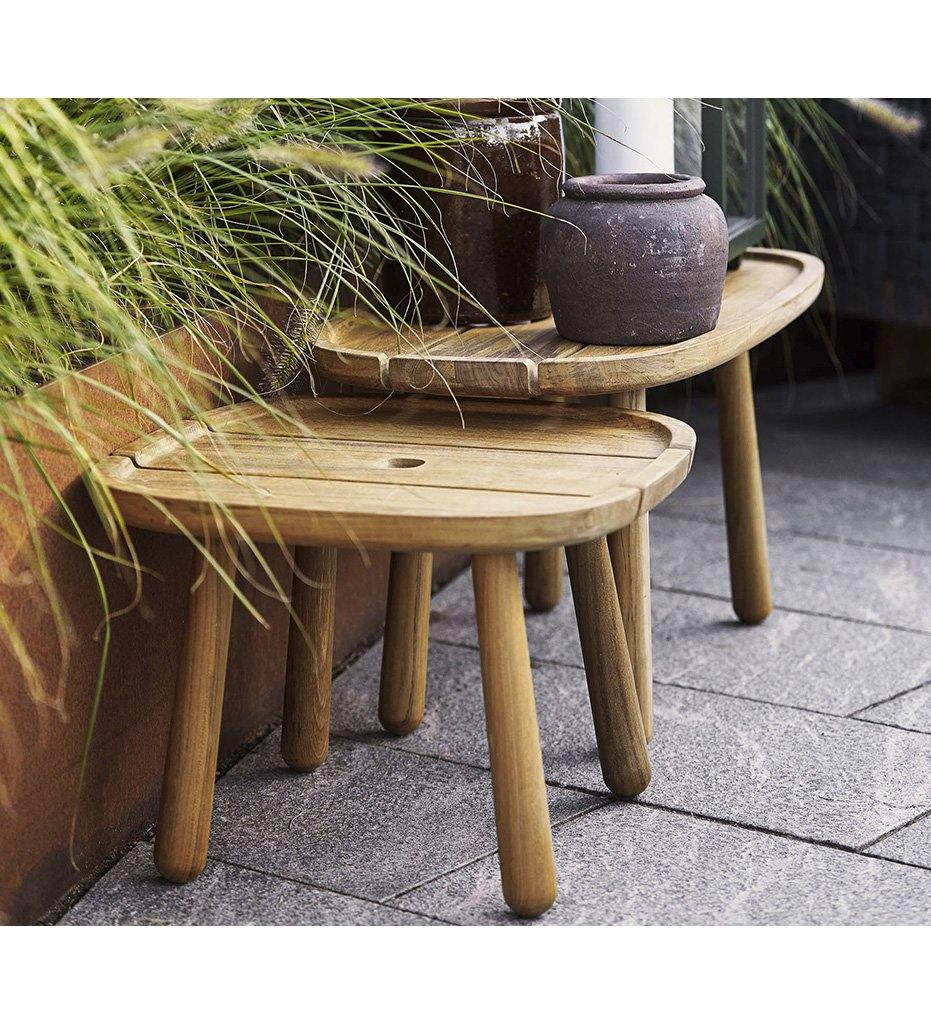 lifestyle, Cane-Line Outdoor Royal Coffee Table - Square-50003T