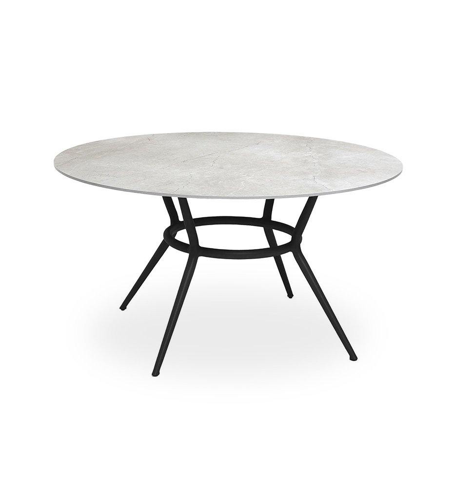 Cane-Line Joy Dining Table - Round with Grey Fossil Ceramic Top  50202AL_P144COG