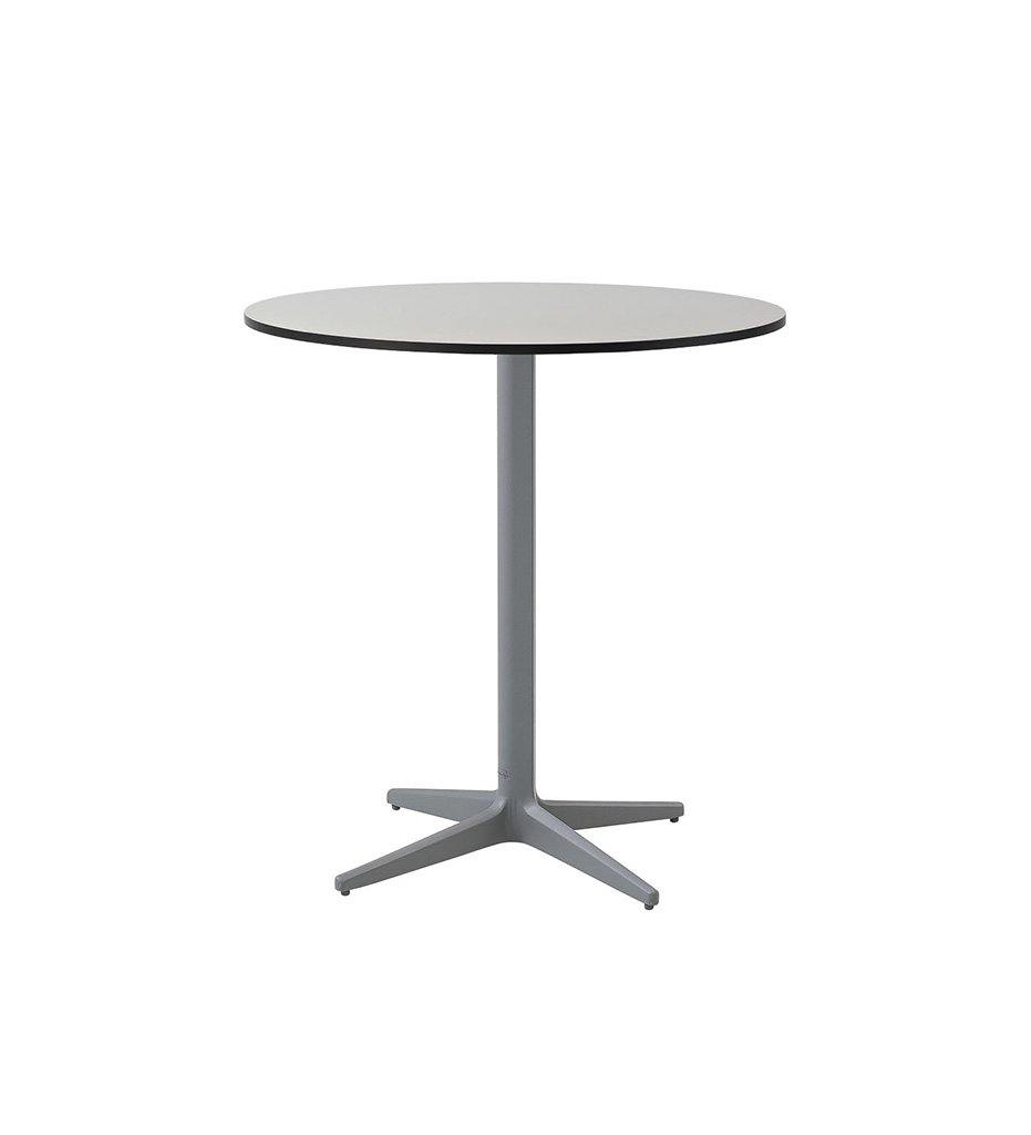 Cane-Line Drop Cafe Table Light Grey Base with HPL top