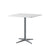 Cane-Line Drop Cafe Table Light Grey Base with 29.6" Square White Aluminum Top 50400AI_P046AW