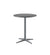 Cane-Line Drop Cafe Table Light Grey Base with 23.7" Lava Grey Aluminum Top 50400AI + P061AL