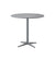 Cane-Line Drop Cafe Table Light Grey Base with 31.5" Light Grey Aluminum Top 50400AI+P065AI