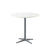 Cane-Line Drop Cafe Table Light Grey Base with 31.5" White Aluminum Top 50400AI+P065AW