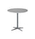 Cane-Line Drop Cafe Table Light Grey Base with 29.6" Aluminum/Ceramic Top 50400AI+P072AWTII