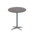 Cane-Line Drop Cafe Table Light Grey Base with 27.6" Dark Grey HPL top 50400AI+P70HPSDG