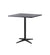 Cane-Line Drop Cafe Table Lava Grey Base with 29.6" Square Lava Grey Aluminum Top 50400AL+P046AL