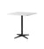 Cane-Line Drop Cafe Table Lava Grey Base with 29.6" Square White Aluminum Top 50400AL+P046AW
