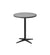 Cane-Line Drop Cafe Table Lava Grey Base with 23.7" Aluminum/Ceramic Top 50400AL+P061ALTII