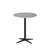 Cane-Line Drop Cafe Table Lava Grey Base with 23.7" Aluminum/Ceramic Top 50400AL+P061AWTII