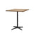 Cane-Line Drop Cafe Table Lava Grey Base with 28.4" Square Teak Top 50400AL_P064T