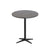 Cane-Line Drop Cafe Table Lava Grey Base with 27.6" Dark Grey HPL Top 50400AL+P70HPSDG