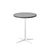 Cane-Line Drop Cafe Table White Base with 23.7" Light Grey Aluminum/Ceramic Top 50400AW_P061ALTII