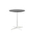 Cane-Line Drop Cafe Table White Base with 23.7" Lava Grey Aluminum Top 50400AW_P061AL