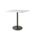 Cane-Line Go Cafe Table Lava Grey Base with Square 29.6" White Aluminum Top 5042AL_P046AW