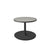 Cane-Line Go Low Cafe Table Lava Grey Base with Round 23.7" Light Grey Aluminum/Ceramic Top 5044AL_P061ALTII