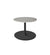Cane-Line Go Low Cafe Table Lava Grey Base with Round 23.7" Light Grey Aluminum/Ceramic Top 5044AL_P061AW
