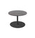 Cane-Line Go Low Cafe Table Lava Grey Base with Round 27.6" Dark Grey HPL Top 5044AL_P70HPSDG