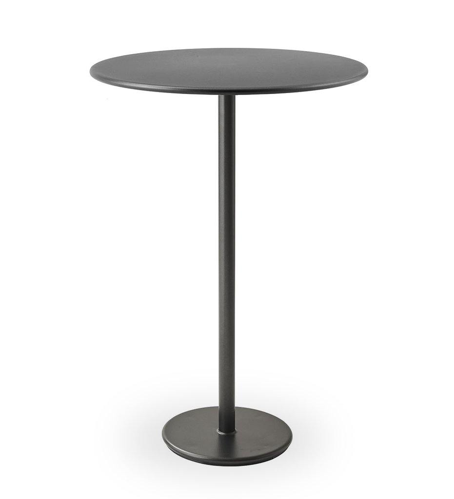 Cane-Line Go Bar Lava Grey Table Base with 31.5&quot; Lava Grey Aluminum Top 5045AL_P065AL