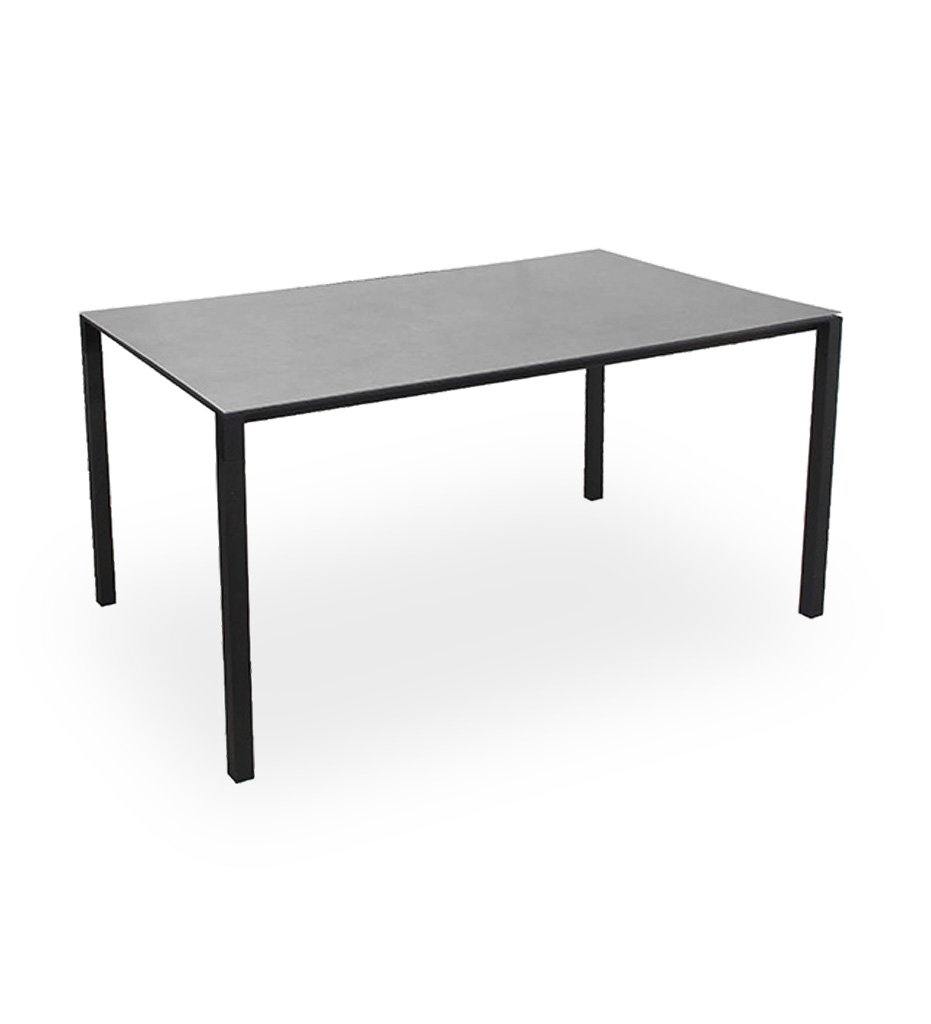 Cane-Line Pure Dining Table-Rectangular-Small- Lava Grey and Concrete Grey Top 5080AL_P150X90CB