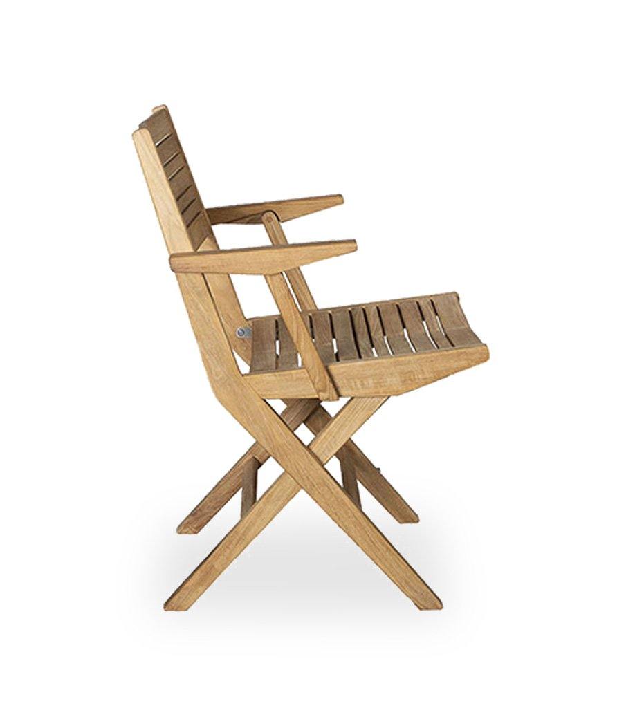 Cane-Line Flip Folding Teak Arm Chair