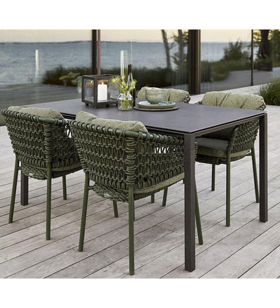 lifestyle, Cane-Line Pure Dining Table-Rectangular-Small