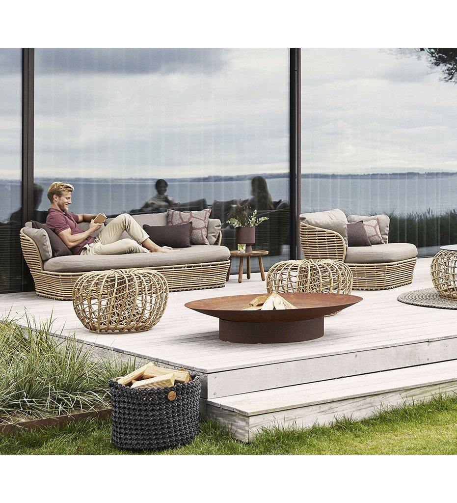 lifestyle, Cane-Line Basket 2-Seater Lounge Chair &amp; Sofa