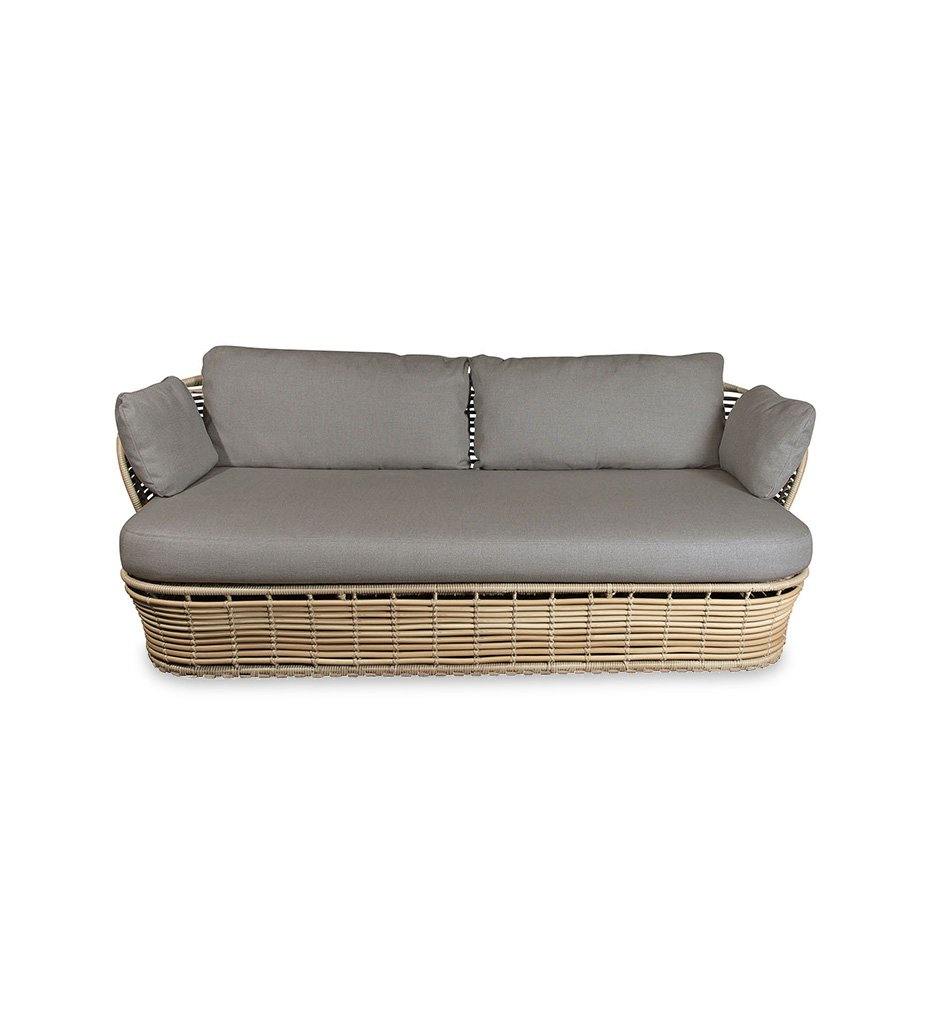Cane-Line Basket 2-Seater Sofa with Natural Weave