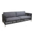Cane-Line Connect 3-Seater Sofa,image:Black-Anthracite