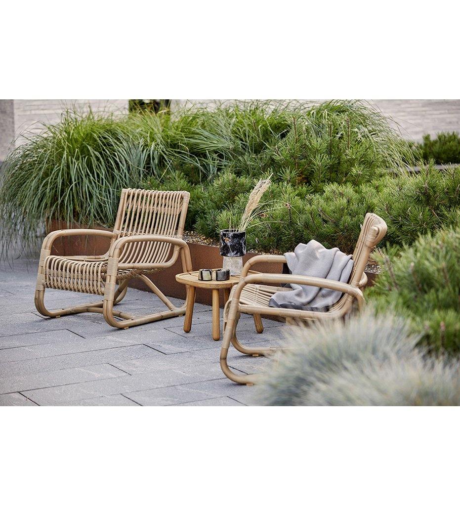 lifestyle, Cane-Line Outdoor Royal Coffee Table - Square-50003T
