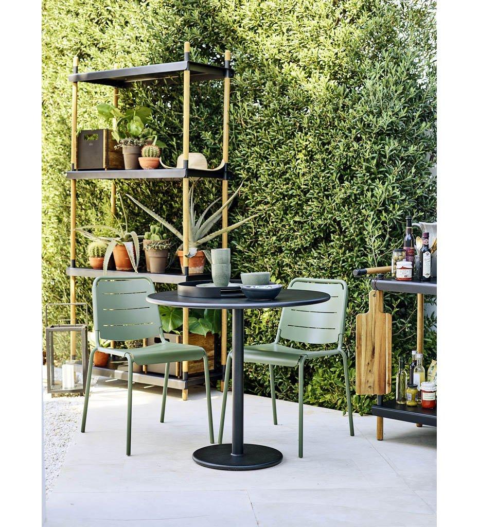 lifestyle, Cane-Line Go Cafe Table Base with Round Top