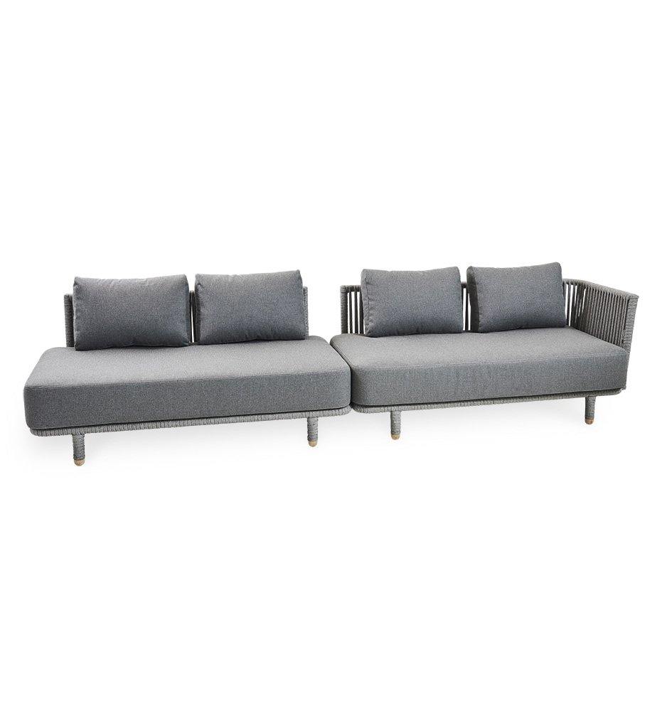 Cane-line Moments 2-Seater Outdoor Sectional - Right Module -7541ROG