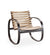 Cane-line Cane-line Parch Outdoor Teak and Lava Grey Aluminum Rocking Chair 11468TAL