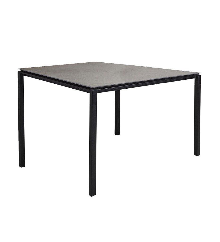 Cane-Line Pure Dining Table - Square,image:Lava Grey AL # 5088AL