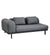 Cane-Line Space 2-Seater Sectional 1 Arm,image:Grey-Grey AG-AITG # 6540AITG + 6540BC81 + 6540SC81