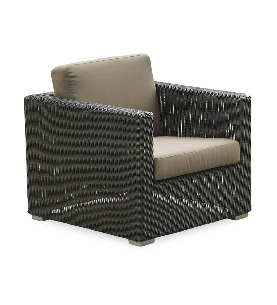 Cane-Line Chester lounge chair graphite/taupe