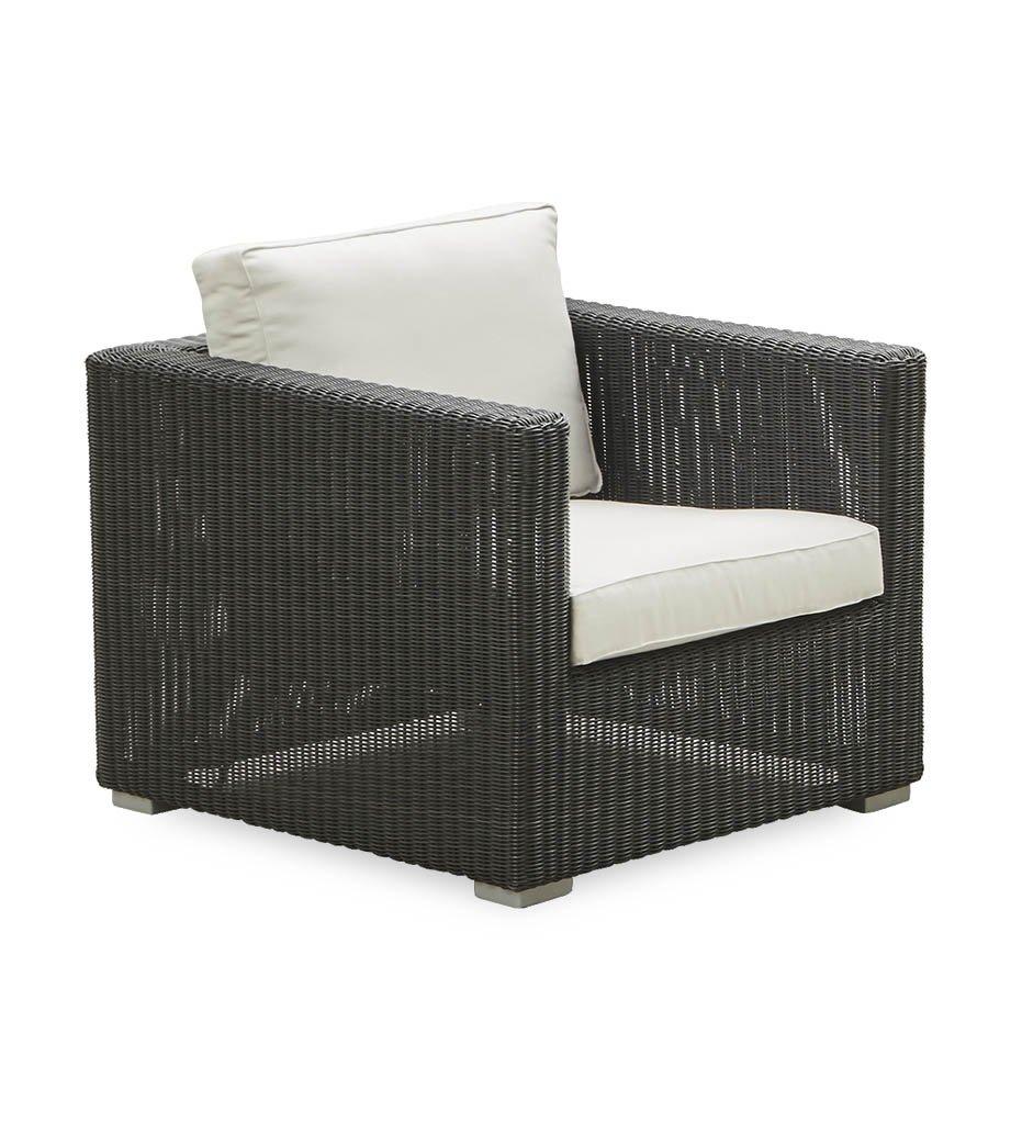 Cane-Line Chester lounge chair graphite/white