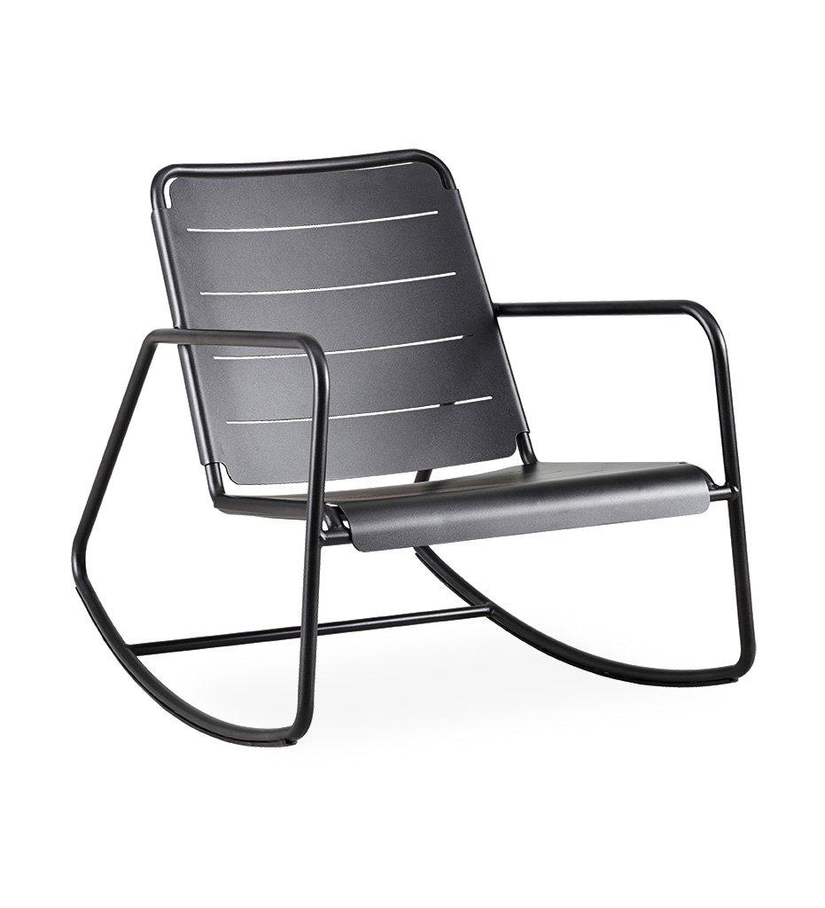 Cane-line Copenhagen Rocking Chair Outdoor Lava Grey Aluminum 11428AL