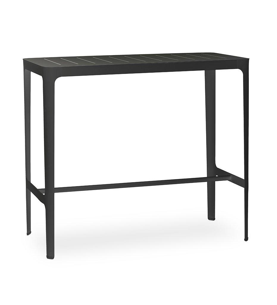 Cane-line Cut Outdoor Bar Table in Black Aluminum,image:Black AS # 11501AS