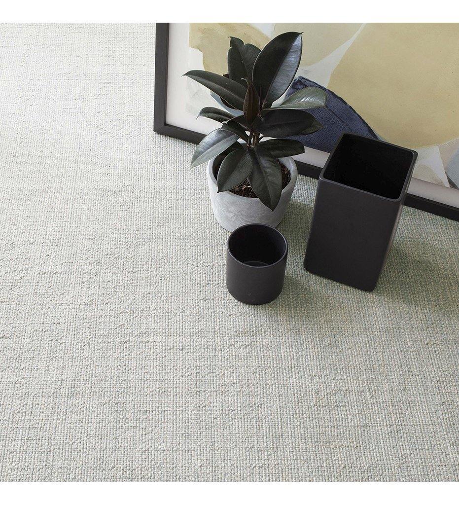 lifestyle, Marled Light Blue Woven Cotton Rug