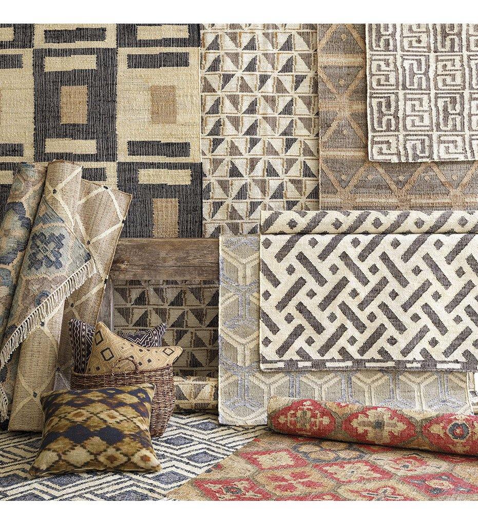 lifestyle, Pali Woven Jute Rug with other various rugs