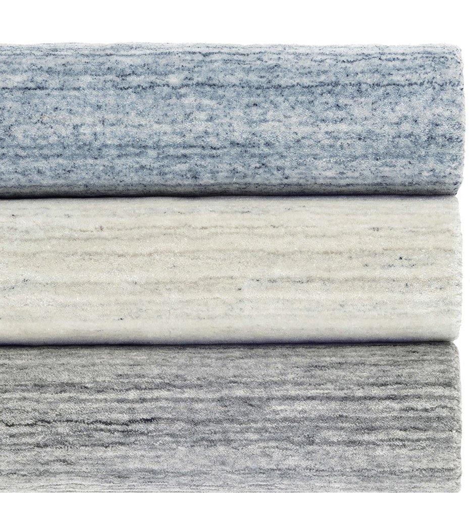 Nordic White Loom Knotted Rug
