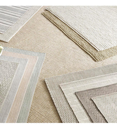 lifestyle, Two-Tone Rope Platinum / White Indoor / Outdoor Rug