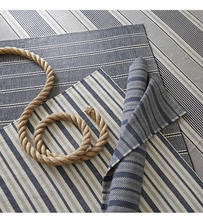 lifestyle, Archer Navy Woven Cotton Rug